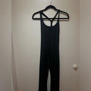 Boot cut black onesie